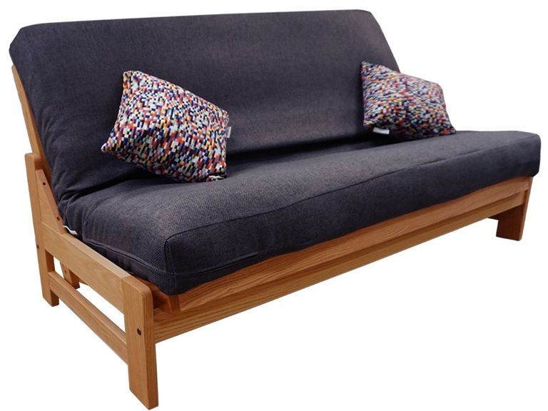solid wood futon frame Green Snooze