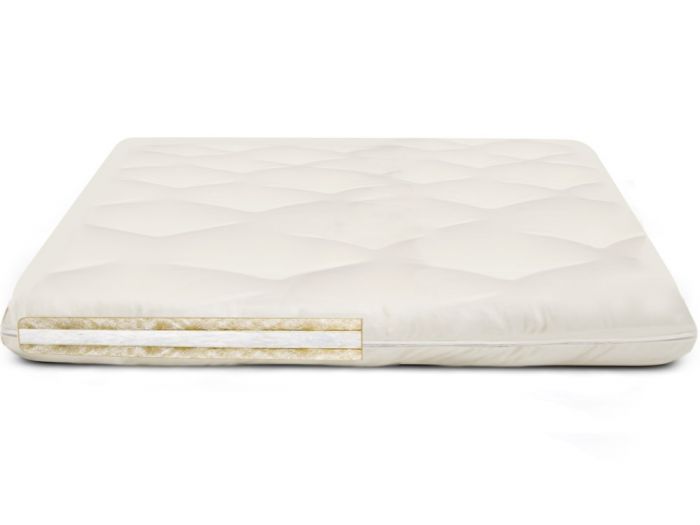 Organic Cotton Mattress Topper With Wool by The Futon Shop