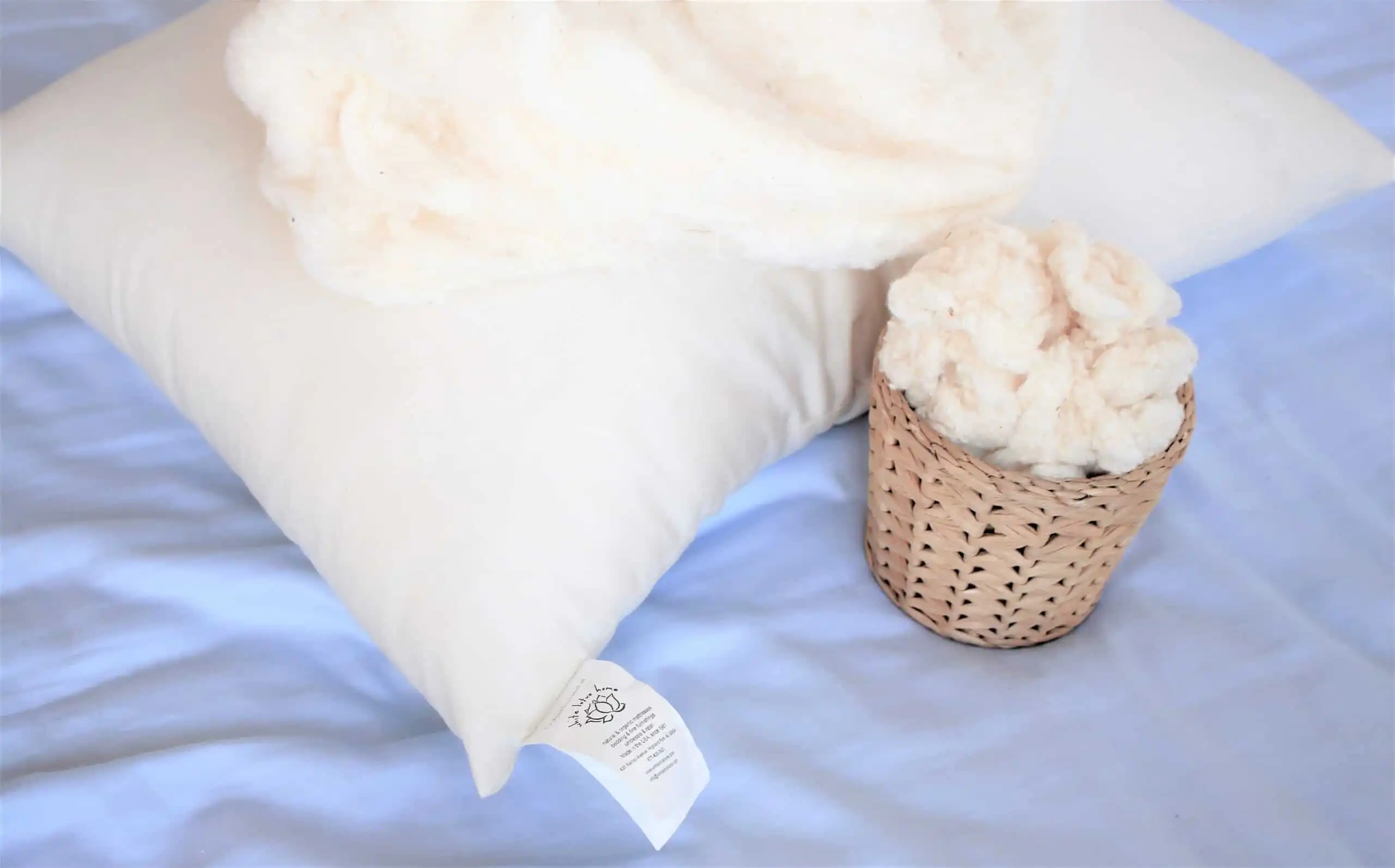 White Lotus Home Organic Cotton Toddler Pillows