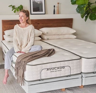 Organic Adjustable Bed Frame Base by Avocado