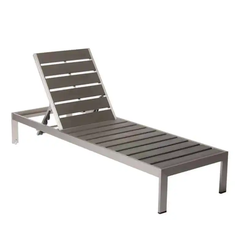 Anodized Aluminum and Recycled Plastic Wheeled Lounger