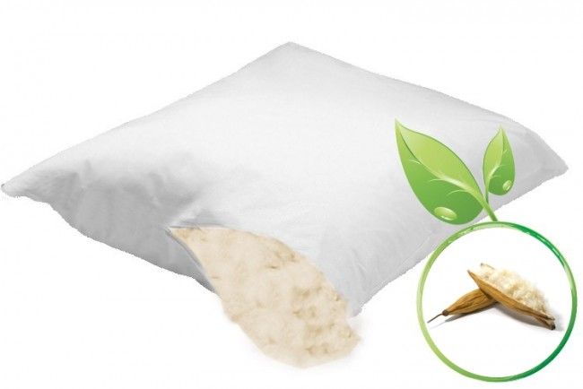 Natural Kapok Bed Pillow by Futon Shop