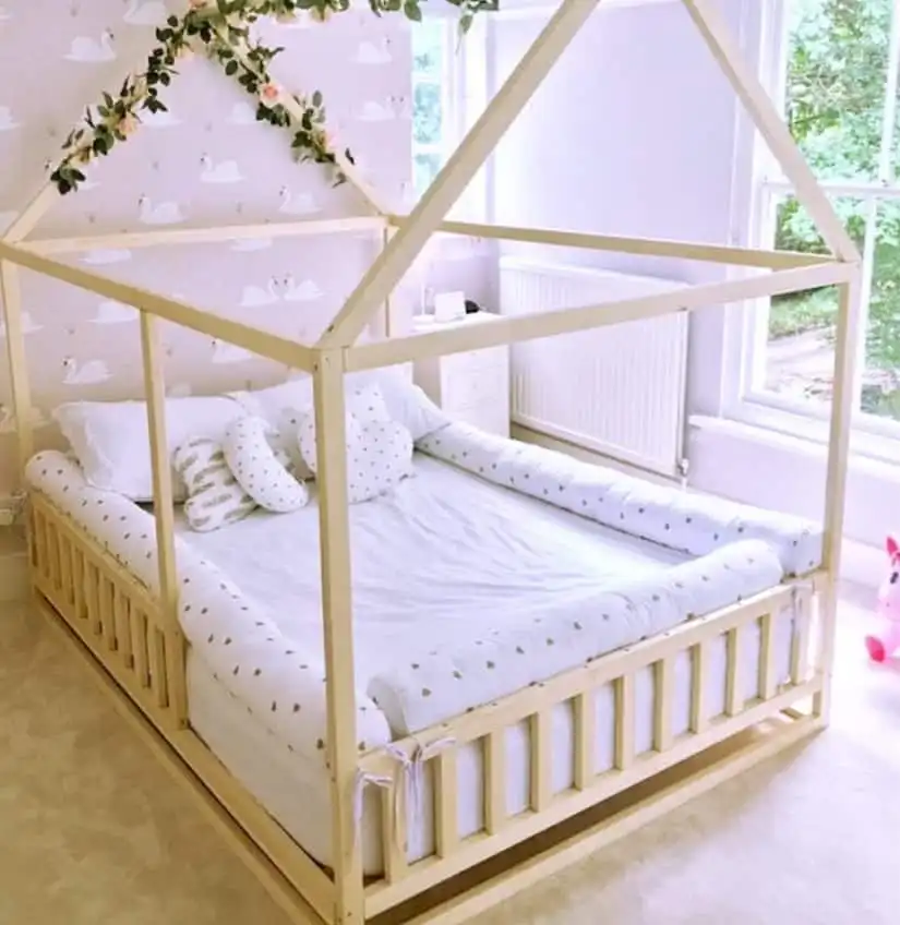 Toddler House Bed With Slats
