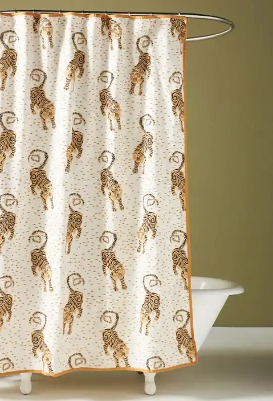 Flemming Organic Cotton Shower Curtain by Anthropology