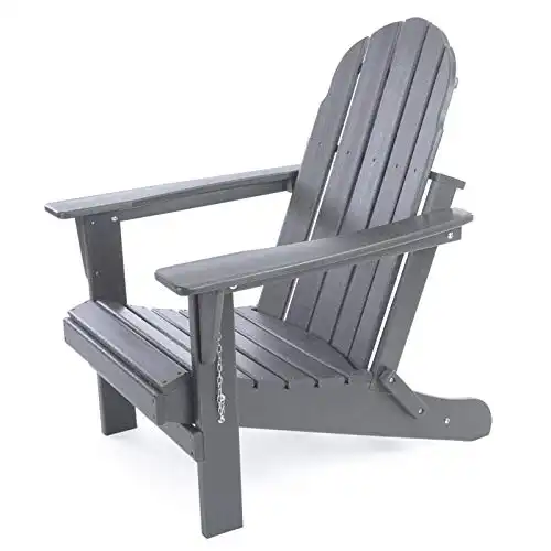 Gettati HDPE Plastic/Resin Outdoor Adirondack Chair