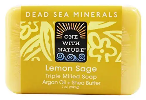 One With Nature Dead Sea Mineral Soap, Lemon Sage