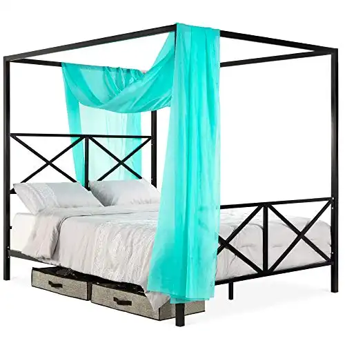 Best Choice Products Modern Metal Canopy Bed