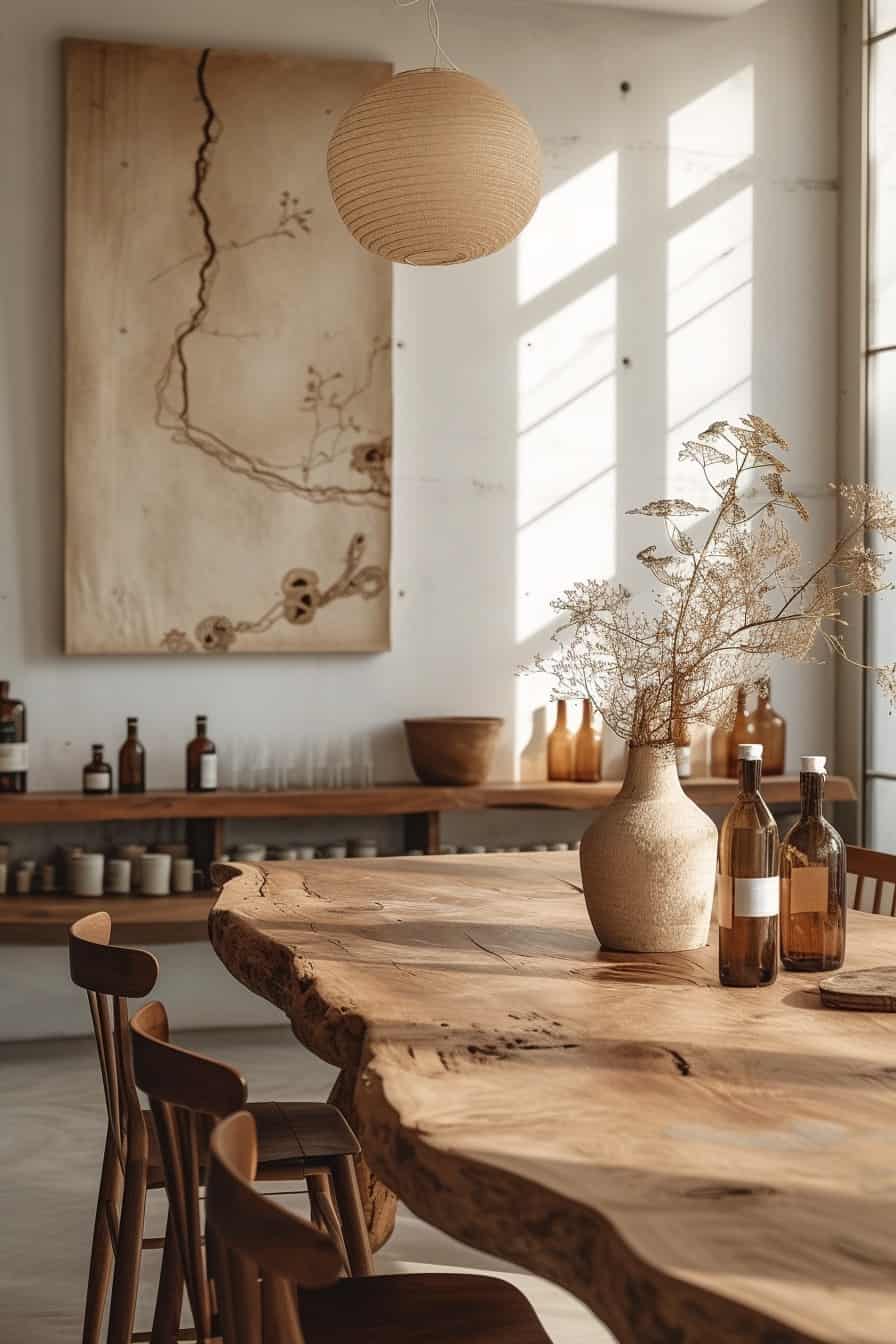 sustainable interior design dining room