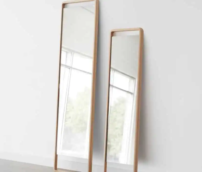 Hinoki Wood Floor Mirror by Citizenry