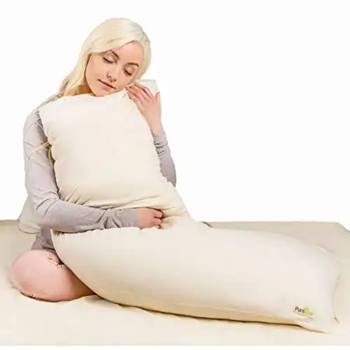 PureTree Organic Latex Body Pillow