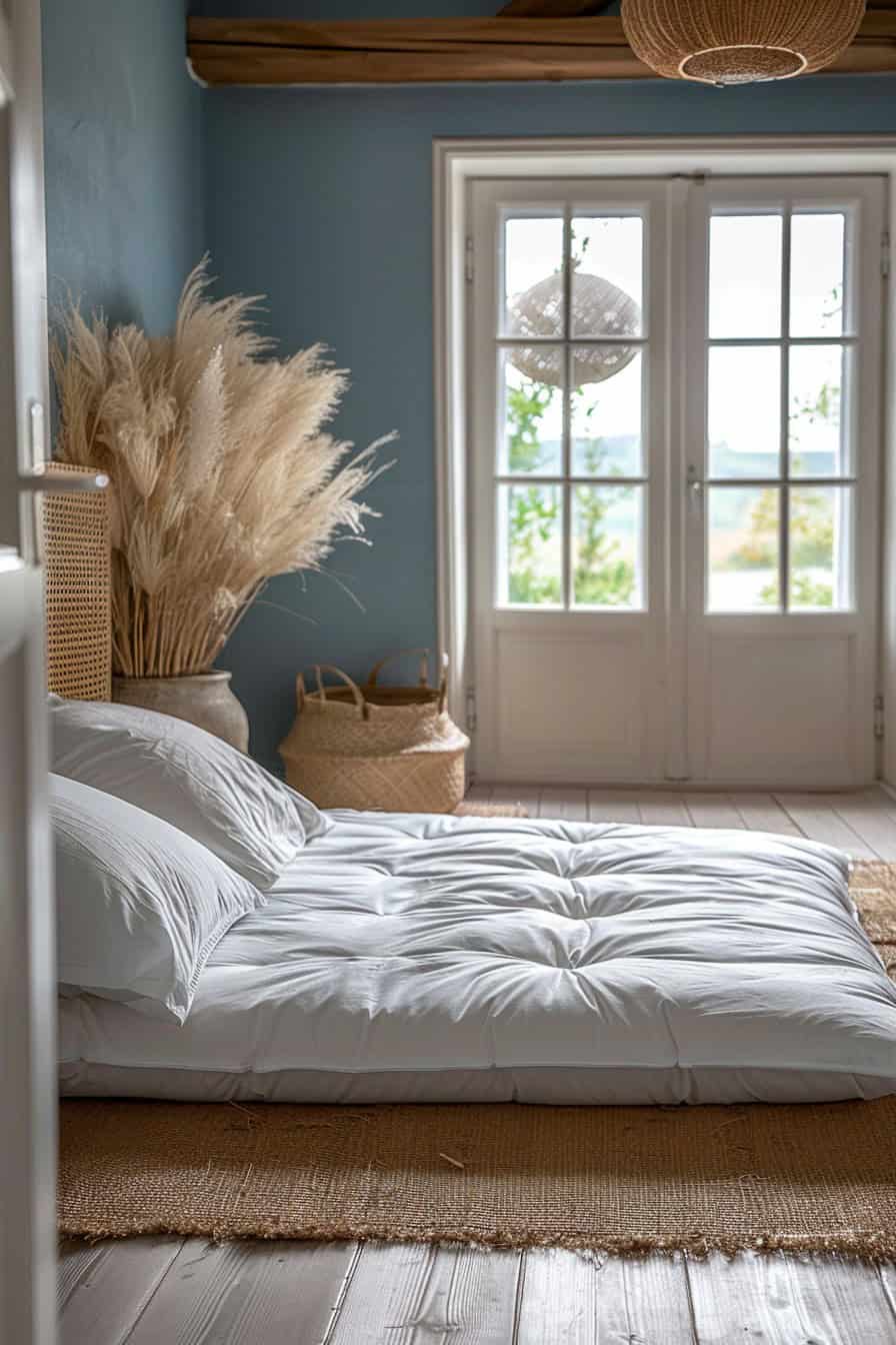 mattress on the floor