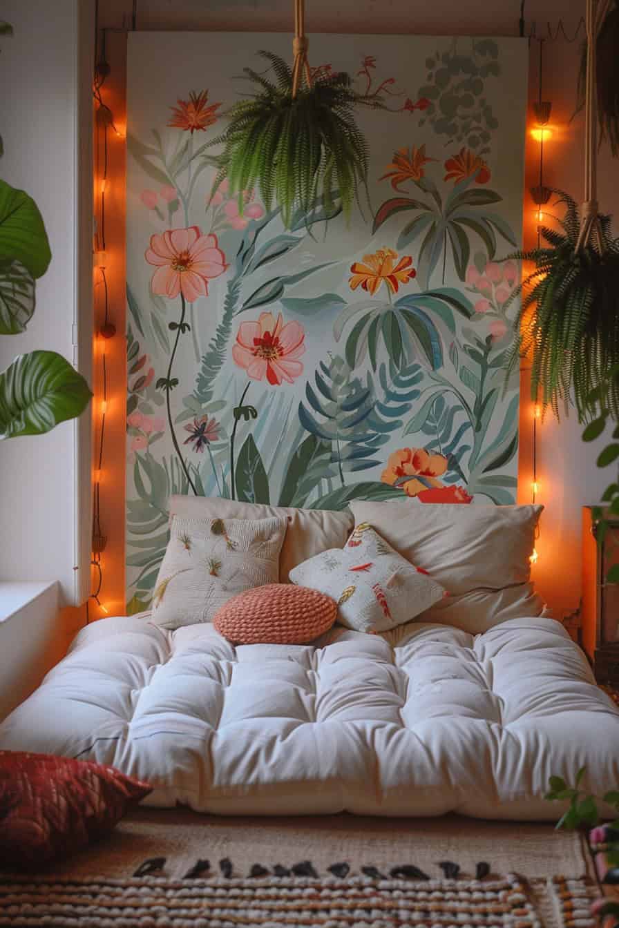 mattress on the floor