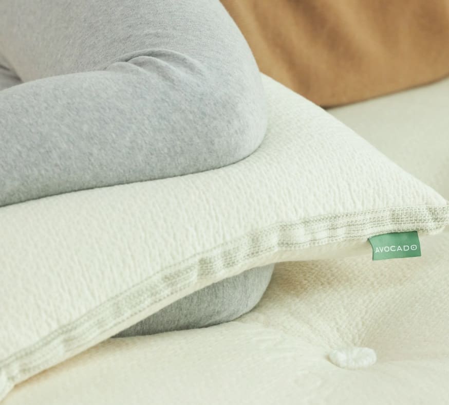 Avocado Molded Latex Knee Pillow