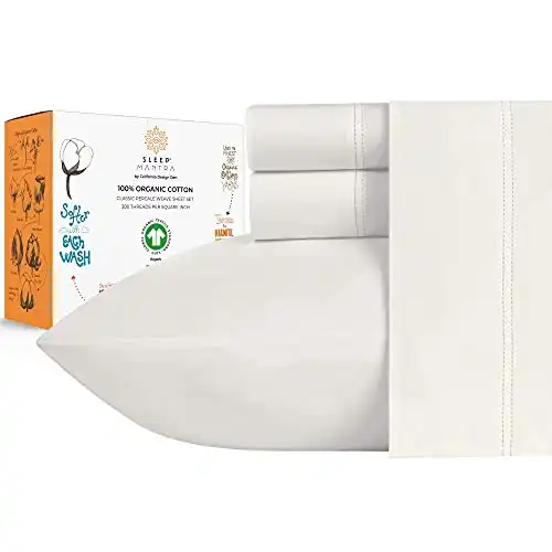 Sleep Mantra Organic Cotton Bed Sheet Set