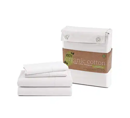 Lane Linen Organic Cotton Pure Sheet Set