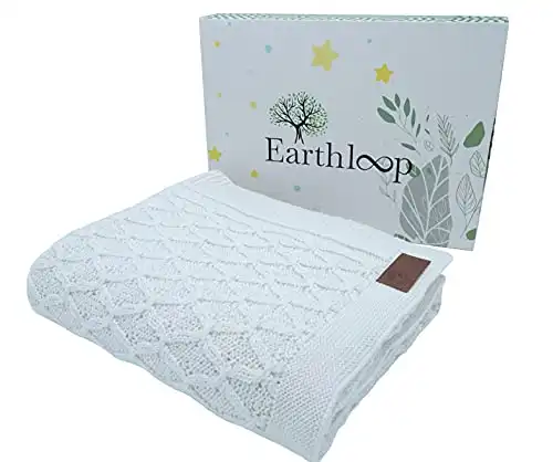 Soft Knit Baby Blanket by Earthloop