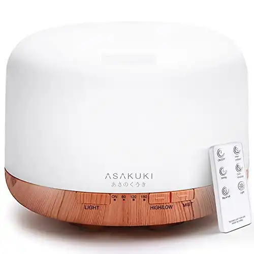 Asakuki Essential Oil Diffuser with Remote Control