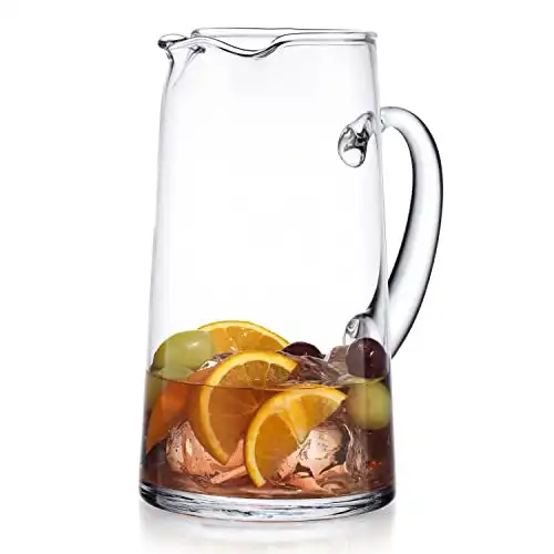 Glass Water Pitcher with Spout