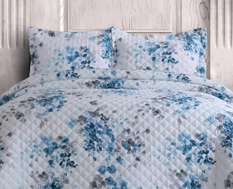 Azores Home Organic Cotton Queen Quilt Set