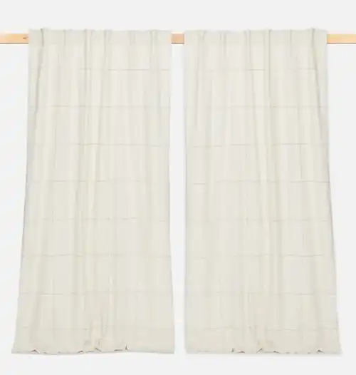 Anchal Grid-Stitch Curtain