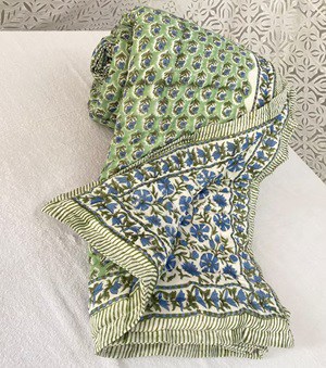 Organic Cotton Handmade Quilted Razai