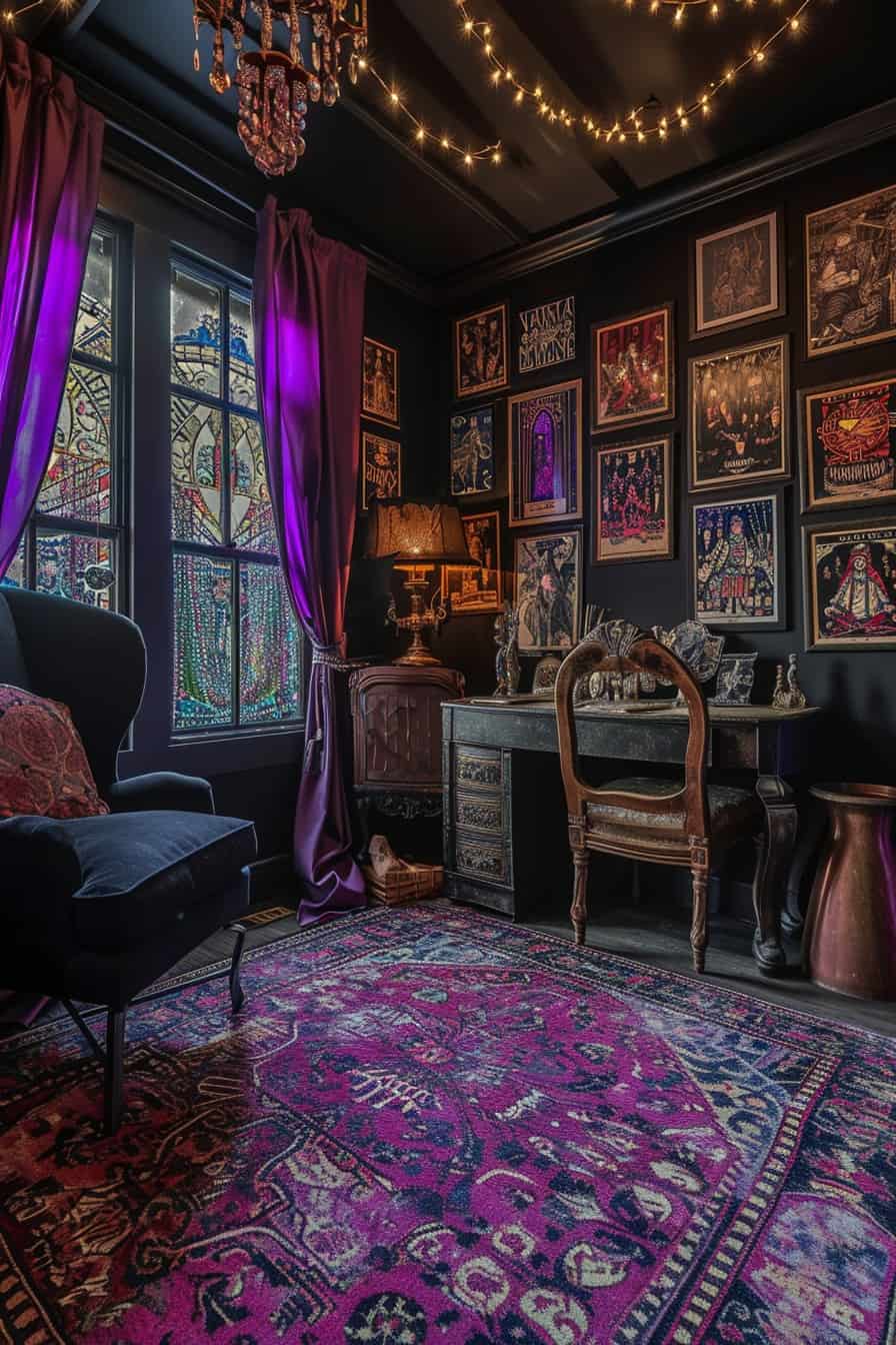 whimsy goth bedroom