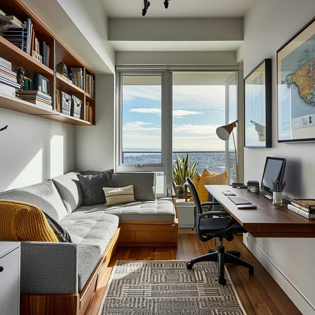 9 Steps To Designing A Guest Bedroom And Home Office Combo Green Snooze