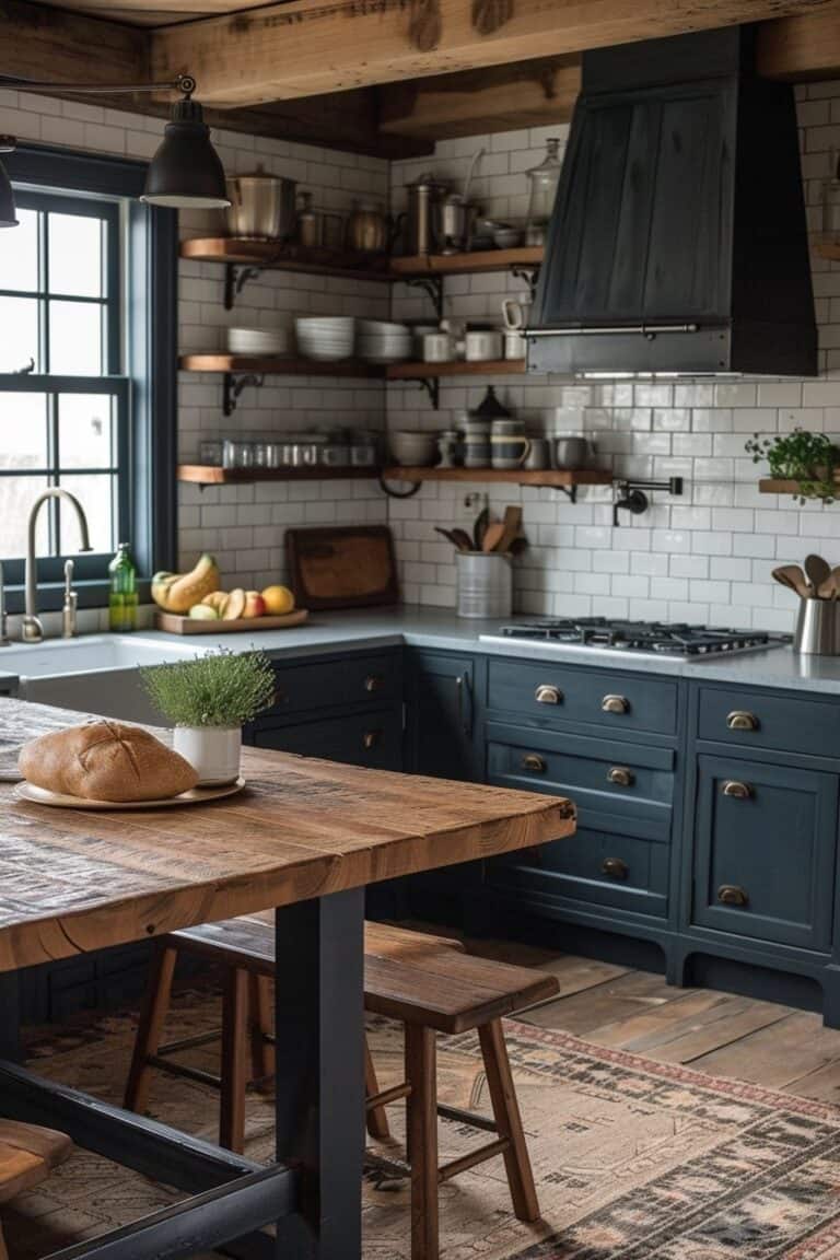 15 Tips for Designing a Moody Farmhouse Kitchen with Character – Green ...
