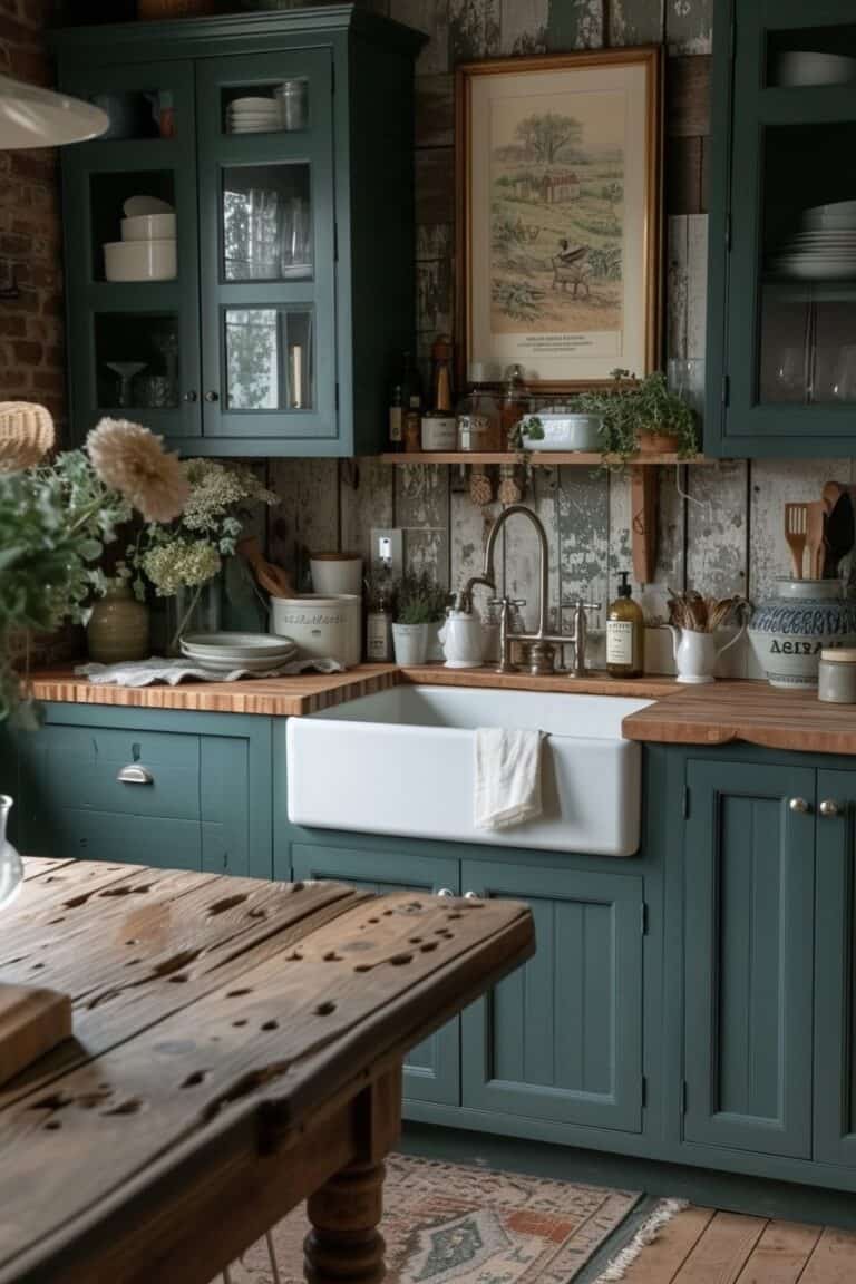 15 Tips for Designing a Moody Farmhouse Kitchen with Character – Green ...
