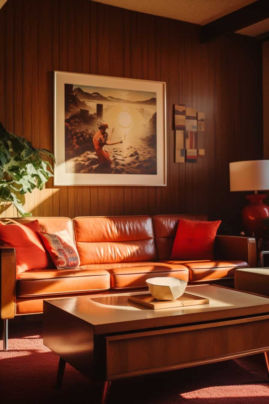 moody 70s living room