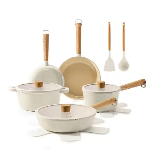 Sensarte Ceramic Nonstick Pots and Pans Set