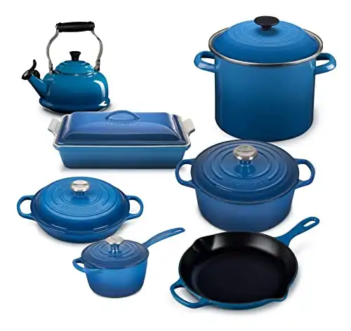 Le Creuset 12 Piece French Countryside Cast-Iron Cookware Bundle