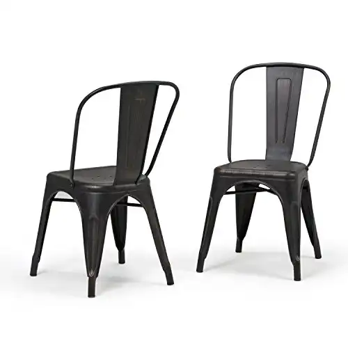 Fletcher Industrial Metal Dining Chairs