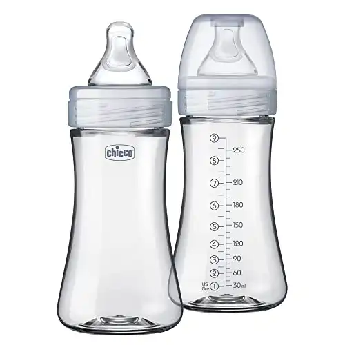 Chicco Duo Baby Bottle with Glass Inside/Plastic Outside