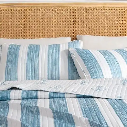 Great Bay Home Coastal Quilt Bedding Set