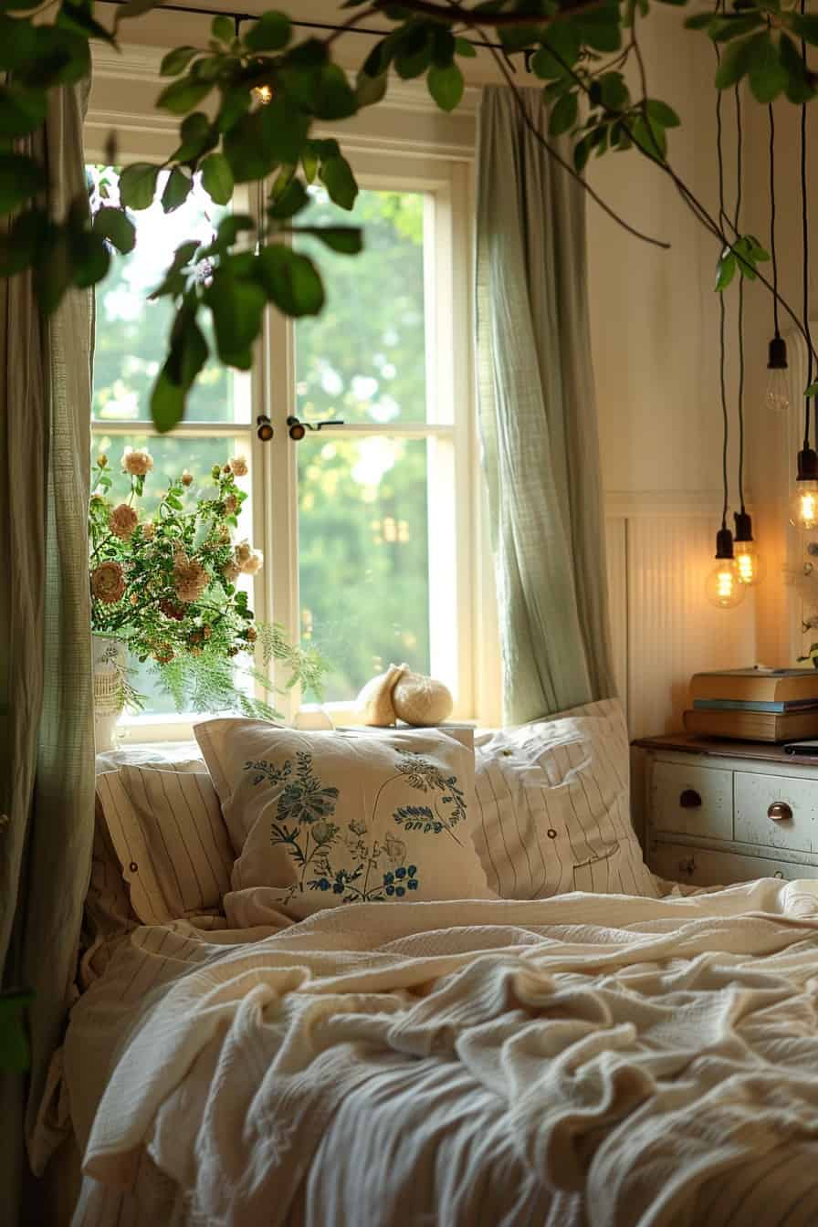 bed under window