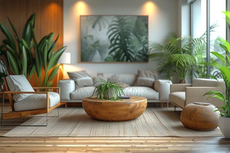 modern organic living room