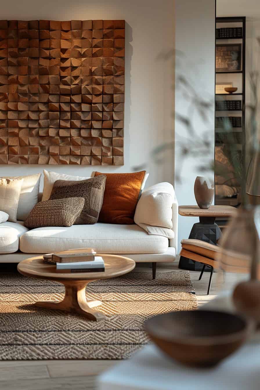 modern organic living room