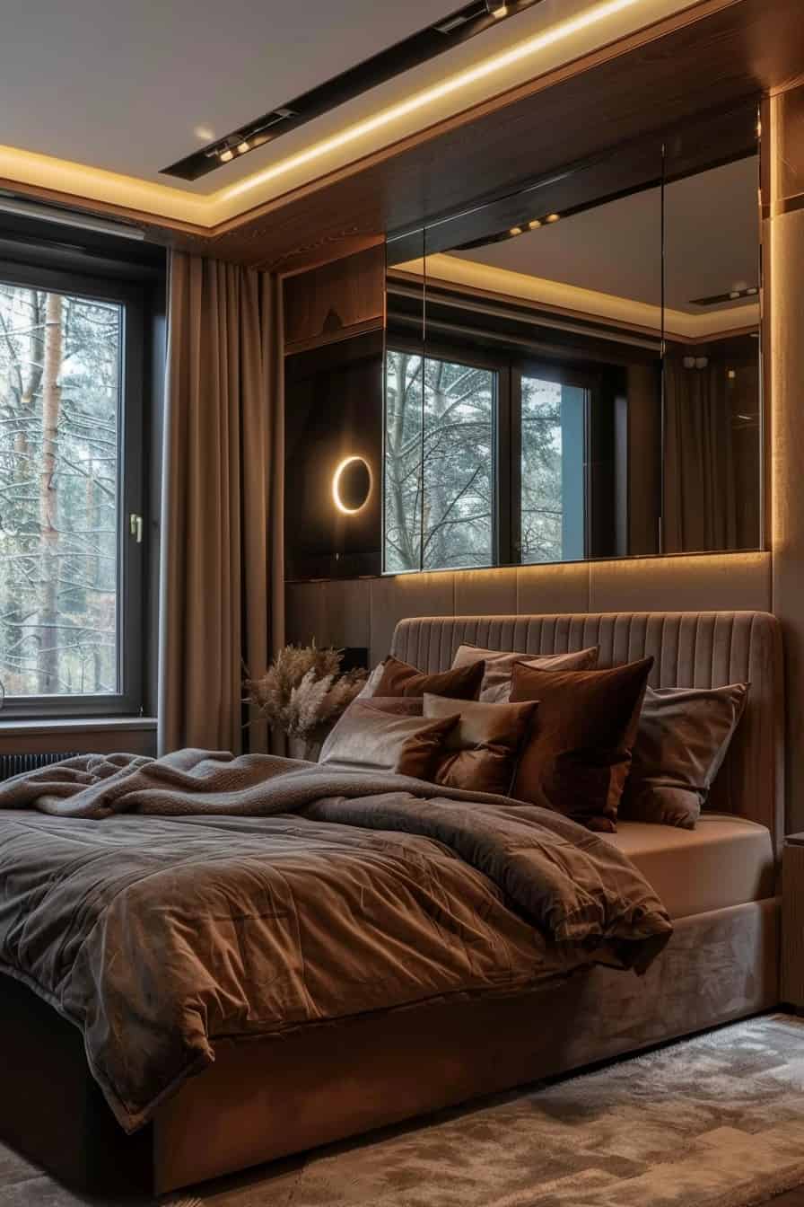 bed next to window