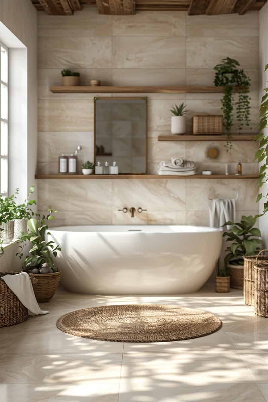 organic modern bathroom