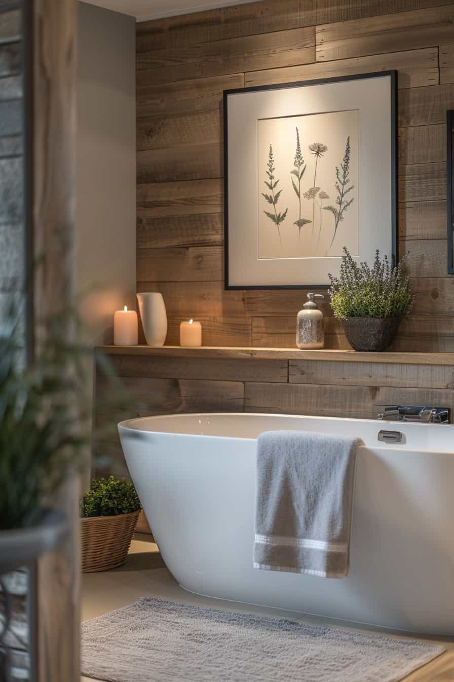 modern organic bathroom
