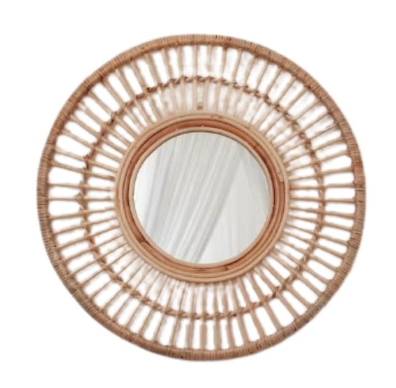Eliana Rattan Mirror