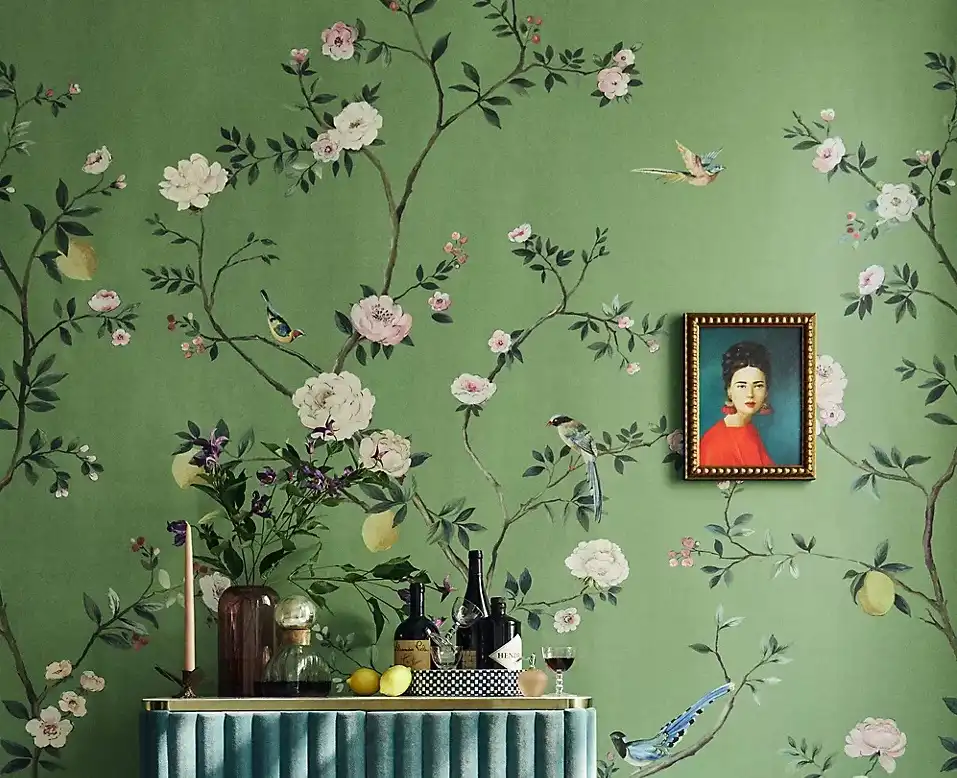 Blossom Chinoiserie Mural by Anthropologie