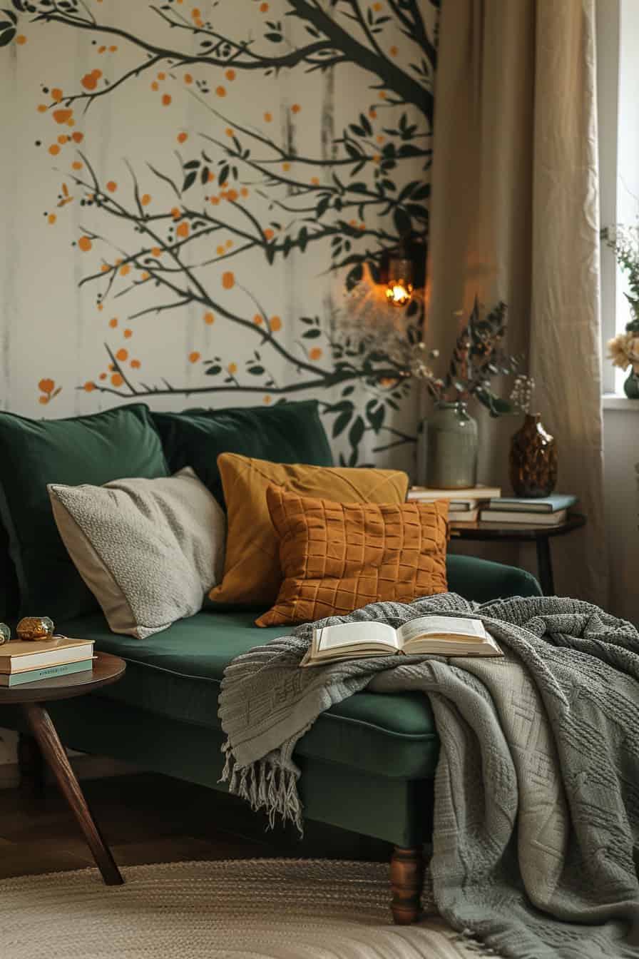 forest-themed bedroom