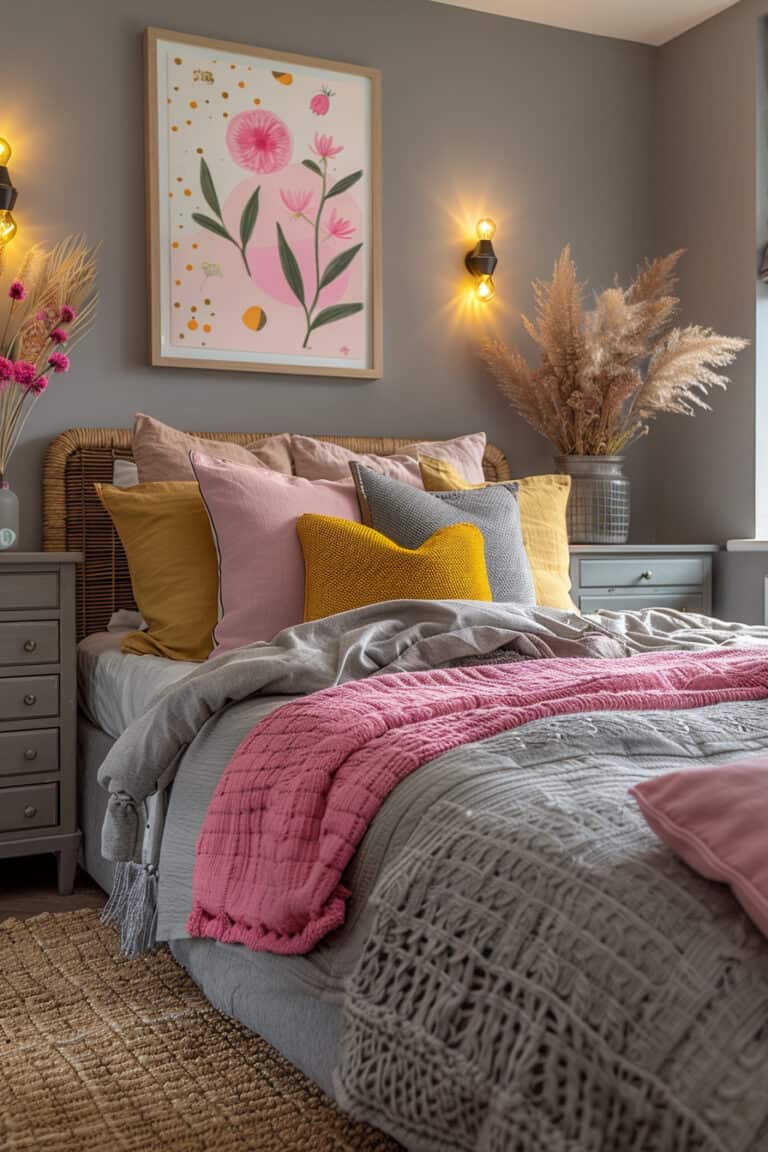 15 Pink and Grey Bedroom Decor Tips – Green Snooze