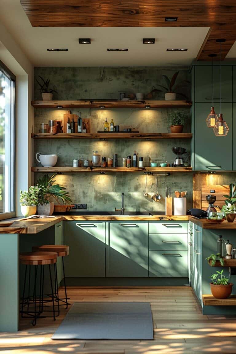 15 Green and Wood Kitchen Design Tips – Green Snooze