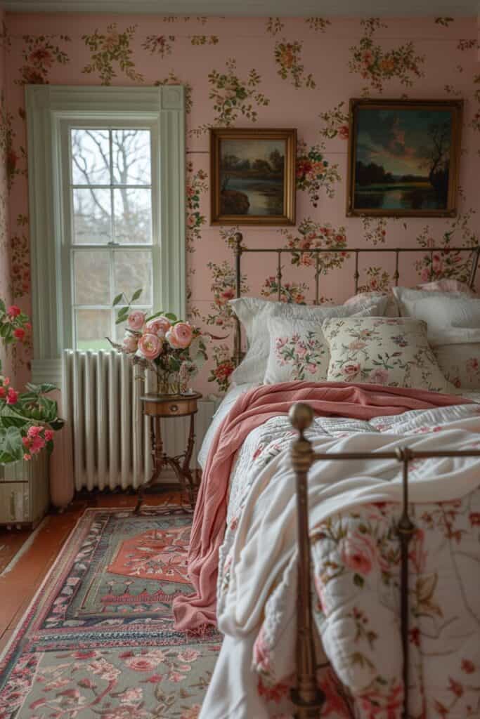 Vintage Farmhouse Bedroom Decor