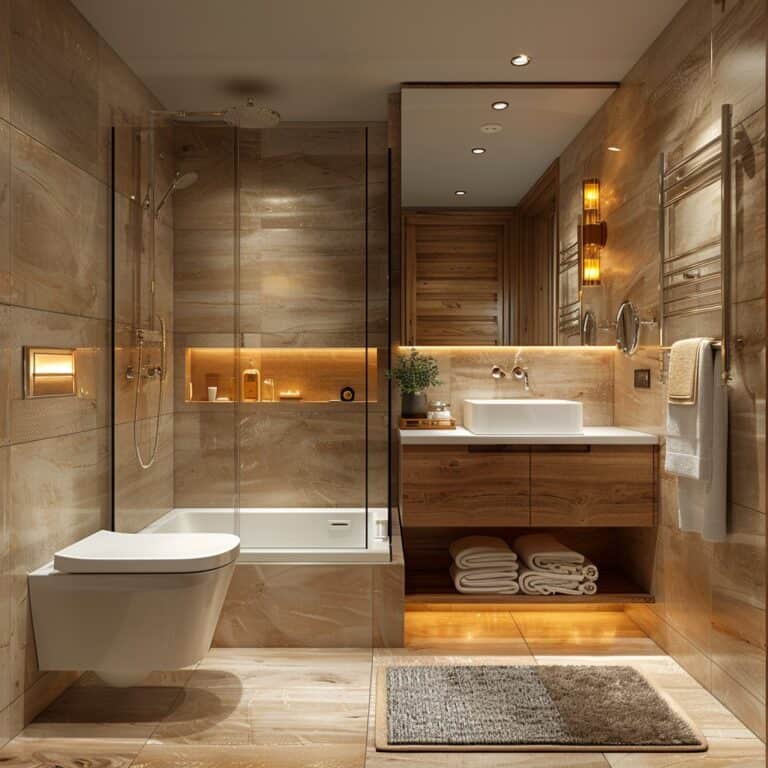 15 Small Full Bathroom Design Tips to Maximize Space – Green Snooze