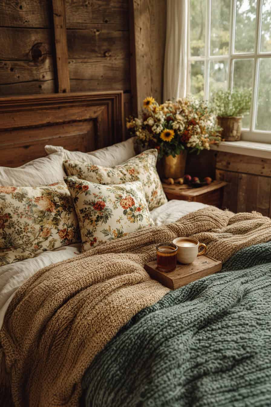 vintage farmhouse bedroom