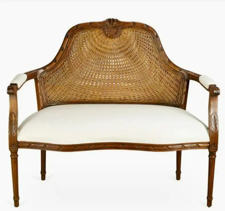 Serena Cane Settee